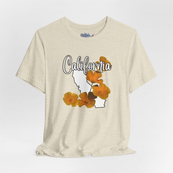 California State Flower the California Poppy by State of Mine Tee, Unisex Jersey Short Sleeve Shirt, Perfect for Gifts, Travel, and Casual Wear, Ideal for Summer, Birthdays, and [...] - Image 11