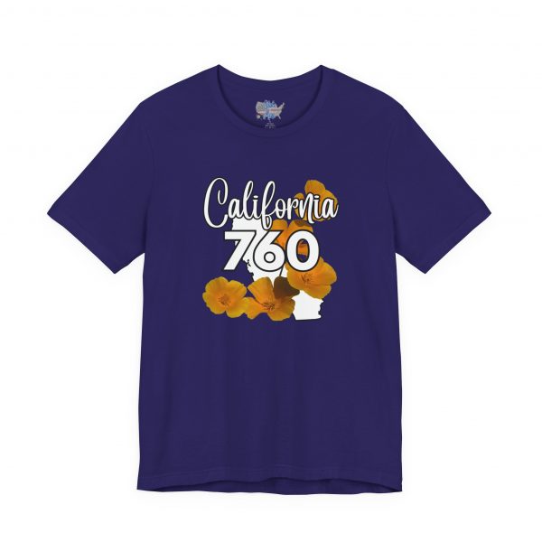 California State Flower the California Poppy 760 Area Code by State of Mine Tee, Unisex Jersey Short Sleeve Shirt, Perfect for Gifts, Travel, and Casual Wear, Ideal for Summer, Birthdays, and [...] - Image 21