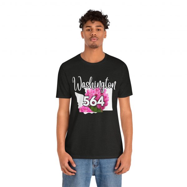 Washington State Flower the Pacific Rhododendron 564 Area Code by State of Mine Tee, Unisex Jersey Short Sleeve Shirt, Perfect for Gifts, Travel, and Casual Wear, Ideal for Summer, Birthdays, and [...] - Image 14