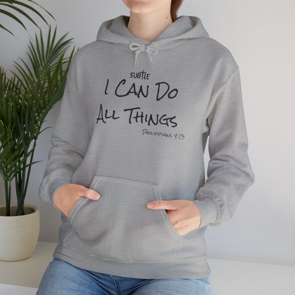 I Can Do All Things by Subtle--Unisex Hoodie, Cozy Sweatshirt, Faith-Based Inspirational Apparel, Philippians 4:13 - Image 27