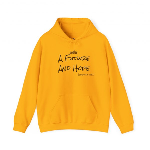 A Future and Hope by Subtle--Unisex Hoodie, Cozy Sweatshirt, Faith-Based Inspirational Apparel,  Jeremiah 23:11 - Image 21