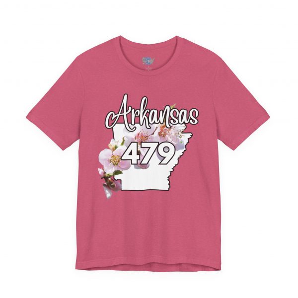 Arkansas State Flower The Apple Blossom 479 Area Code by State of Mine. Unisex Jersey Short Sleeve Tee - Cozy Everyday Wear, Casual Style, Summer Essentials, Gift for Friends, Graphic Tee - Image 50