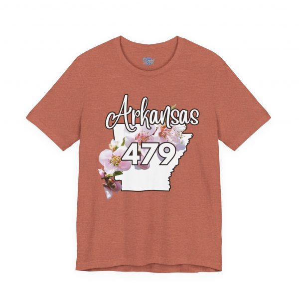 Arkansas State Flower The Apple Blossom 479 Area Code by State of Mine. Unisex Jersey Short Sleeve Tee - Cozy Everyday Wear, Casual Style, Summer Essentials, Gift for Friends, Graphic Tee - Image 18