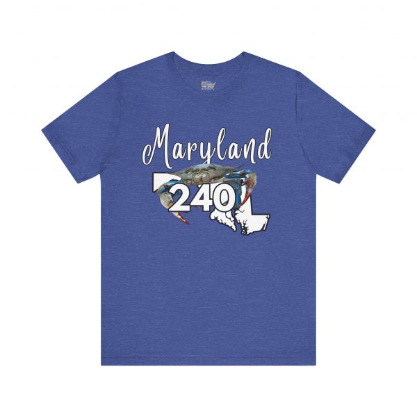 Maryland Blue Crabs Design 240 Area Code by State of Mine Short Sleeve Tee, Unisex Summer Shirt, State Pride Tee, Beach T-Shirt, Gift for Marylanders - Image 41