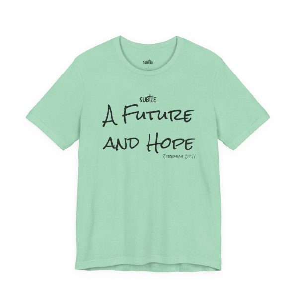 A Future and Hope by Subtle Merch--Unisex Heavy Cotton T-Shirt, Faith-Based and Inspirational, Jeremiah 29:11 - Image 16