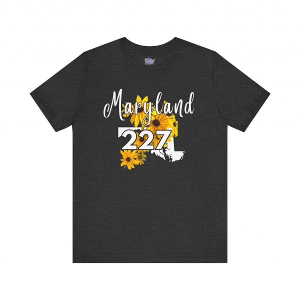 Maryland State Flower The Black-eyed Susan 227 Area Code by State of Mine Short Sleeve Tee, Casual Tee, Maryland Gift, Summer Shirt, State Pride Top, Floral Graphic Tee, Unisex T-Shirt - Image 37