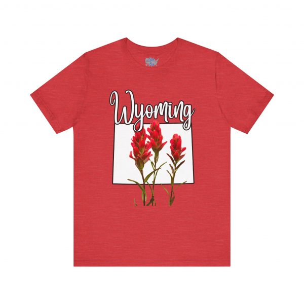 Wyoming State Flower The Indian Paintbrush by State of Mine Tee - Unisex Jersey Short Sleeve T-Shirt, Nature Lover Gift, Travel Souvenir, Spring Style, Casual Wear - Image 49