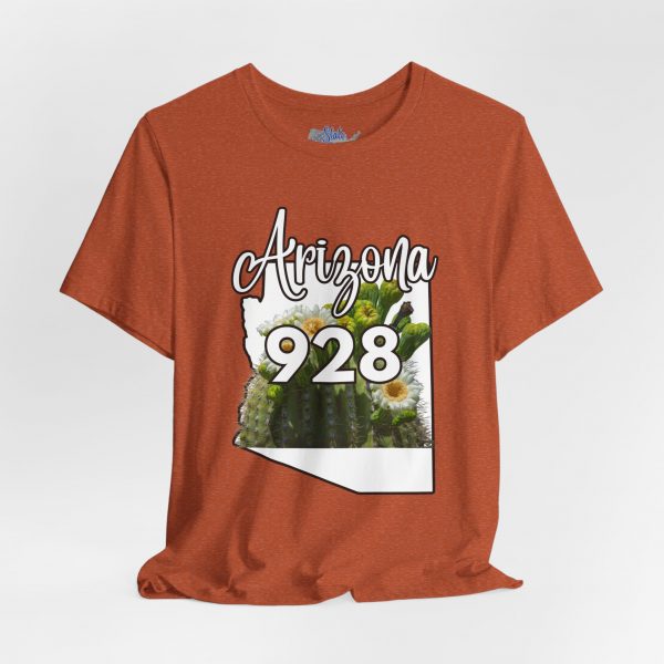 Arizona State Flower the Saguaro Blossom Area Code 928 by State of Mine  Tee, Unisex Jersey Short Sleeve Shirt, Perfect for Gifts, Travel, and Casual Wear, Ideal for Summer, Birthdays, and [...] - Image 9