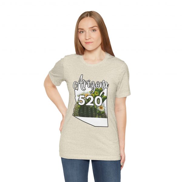 Arizona State Flower the Saguaro Blossom Area Code 520 by State of Mine  Tee, Unisex Jersey Short Sleeve Shirt, Perfect for Gifts, Travel, and Casual Wear, Ideal for Summer, Birthdays, and [...] - Image 12