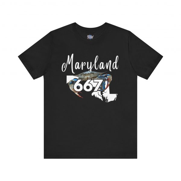 Maryland Crabs 667 Area Code by State of Mine Short Sleeve Tee, Unisex Summer Shirt, State Pride Tee, Beach T-Shirt, Gift for Marylanders - Image 17