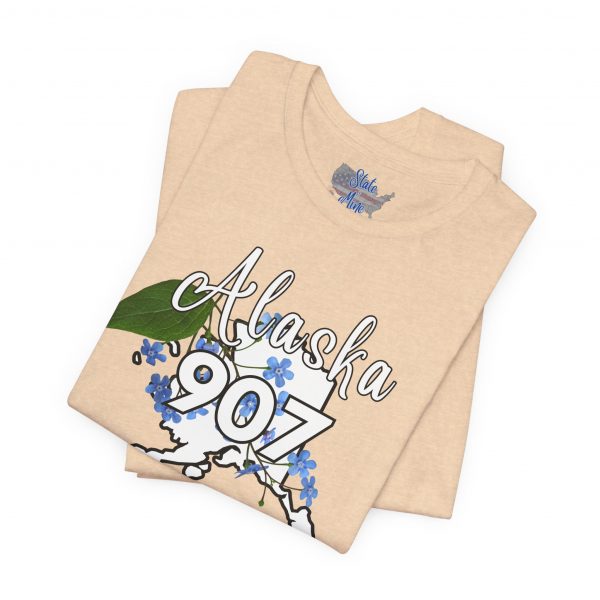 Alaska 907 Graphic Tee, Unisex Shirt, Gift for Travelers, Casual Wear, Summer Fashion, Alaska Souvenir - Image 10