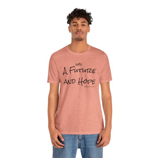 A Future and Hope by Subtle Merch--Unisex Heavy Cotton T-Shirt, Faith-Based and Inspirational, Jeremiah 29:11 - Image 11