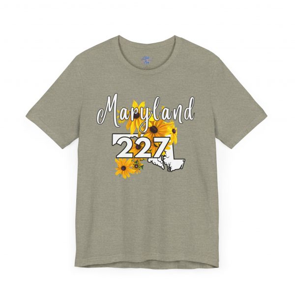 Maryland State Flower The Black-eyed Susan 227 Area Code by State of Mine Short Sleeve Tee, Casual Tee, Maryland Gift, Summer Shirt, State Pride Top, Floral Graphic Tee, Unisex T-Shirt - Image 27