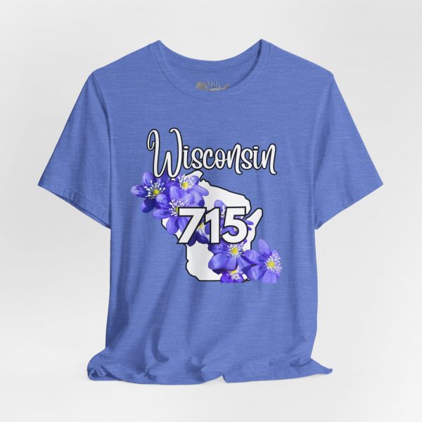 Wisconsin State Flower the Blue Violet by State of Mine Area Code 715 Tee, Unisex Jersey Short Sleeve Shirt, Perfect for Gifts, Travel, and Casual Wear, Ideal for Summer, Birthdays, and [...]