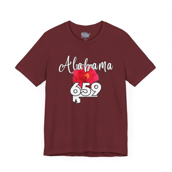 Alabama State Flower the Camellia 659 Area Code Tee by State of Mine, Casual Summer Wear, State Pride T-Shirt, Travel Souvenir, Gift for Him/Her, Festival Outfit, Outdoor Activities - Image 13