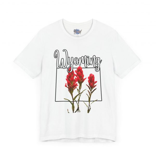 Wyoming State Flower The Indian Paintbrush by State of Mine Tee - Unisex Jersey Short Sleeve T-Shirt, Nature Lover Gift, Travel Souvenir, Spring Style, Casual Wear - Image 3