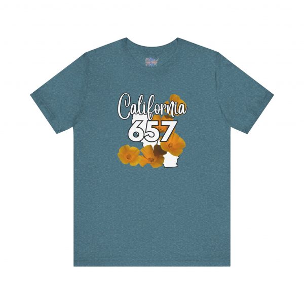 California State Flower the California Poppy 657 Area Code by State of Mine Tee, Unisex Jersey Short Sleeve Shirt, Perfect for Gifts, Travel, and Casual Wear, Ideal for Summer, Birthdays, and [...] - Image 31