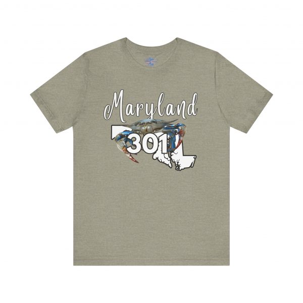 Maryland Crabs 301 Area Code by State of Mine Short Sleeve Tee, Unisex Summer Shirt, State Pride Tee, Beach T-Shirt, Gift for Marylanders - Image 29