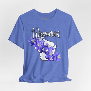 Wisconsin Floral Tee, Unisex Jersey Short Sleeve Shirt, Perfect for Gifts, Travel, and Casual Wear, Ideal for Summer, Birthdays, and [...]