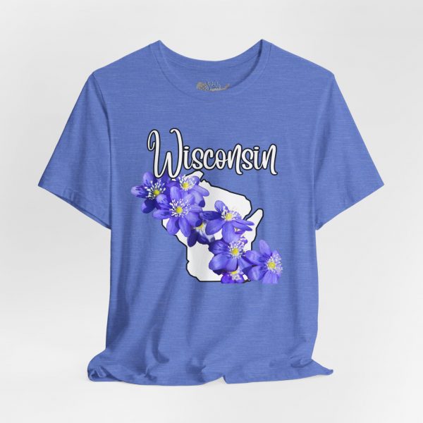 Wisconsin Floral Tee, Unisex Jersey Short Sleeve Shirt, Perfect for Gifts, Travel, and Casual Wear, Ideal for Summer, Birthdays, and [...]