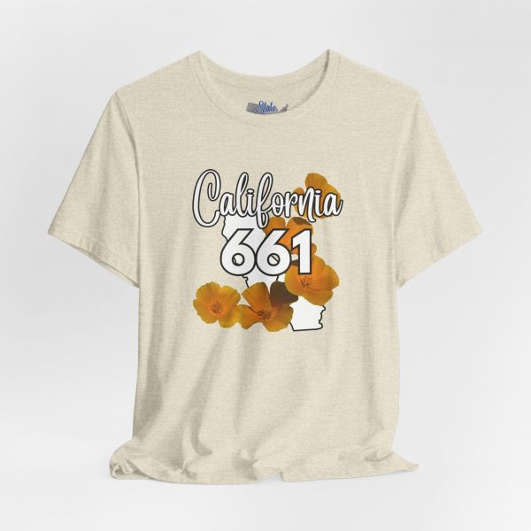 California State Flower the California Poppy 661 Area Code by State of Mine Tee, Unisex Jersey Short Sleeve Shirt, Perfect for Gifts, Travel, and Casual Wear, Ideal for Summer, Birthdays, and [...] - Image 11