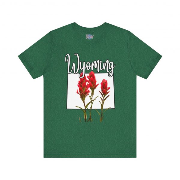 Wyoming State Flower The Indian Paintbrush by State of Mine Tee - Unisex Jersey Short Sleeve T-Shirt, Nature Lover Gift, Travel Souvenir, Spring Style, Casual Wear - Image 41