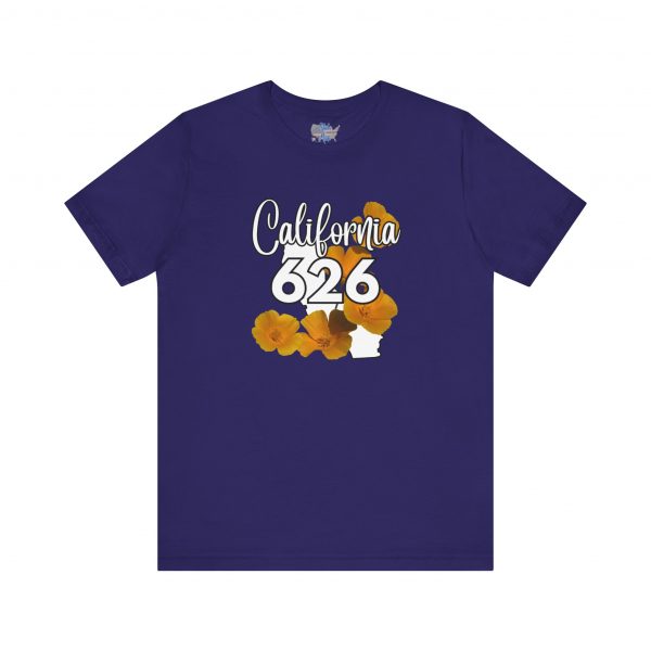 California State Flower the California Poppy 626 Area Code by State of Mine Tee, Unisex Jersey Short Sleeve Shirt, Perfect for Gifts, Travel, and Casual Wear, Ideal for Summer, Birthdays, and [...] - Image 19
