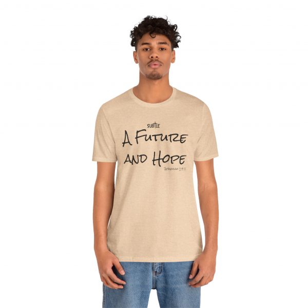 A Future and Hope by Subtle Merch--Unisex Heavy Cotton T-Shirt, Faith-Based and Inspirational, Jeremiah 29:11 - Image 8