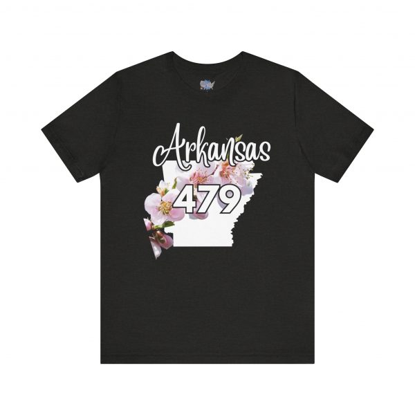 Arkansas State Flower The Apple Blossom 479 Area Code by State of Mine. Unisex Jersey Short Sleeve Tee - Cozy Everyday Wear, Casual Style, Summer Essentials, Gift for Friends, Graphic Tee - Image 24