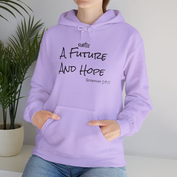 A Future and Hope by Subtle--Unisex Hoodie, Cozy Sweatshirt, Faith-Based Inspirational Apparel,  Jeremiah 23:11 - Image 35