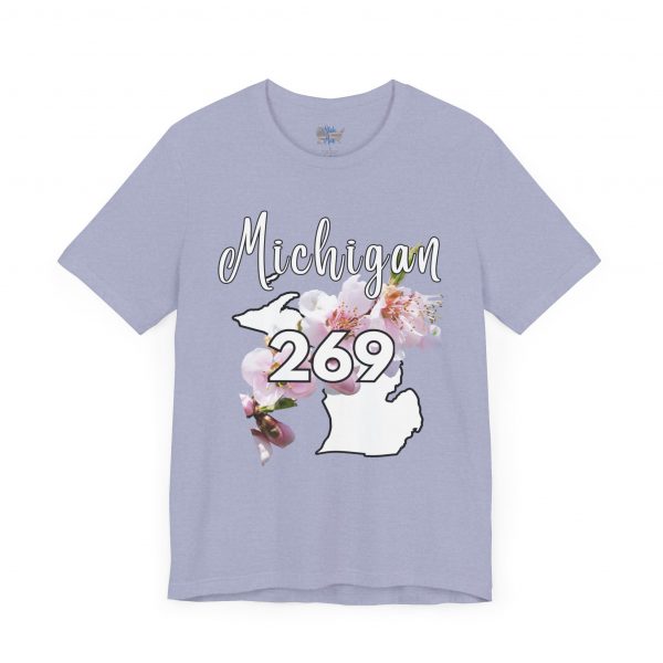 Michigan State Flower The Apple Blossom 269 Area Code by State of Mine. Unisex Jersey Short Sleeve Tee - Cozy Everyday Wear, Casual Style, Summer Essentials, Gift for Friends, Graphic Tee - Image 34
