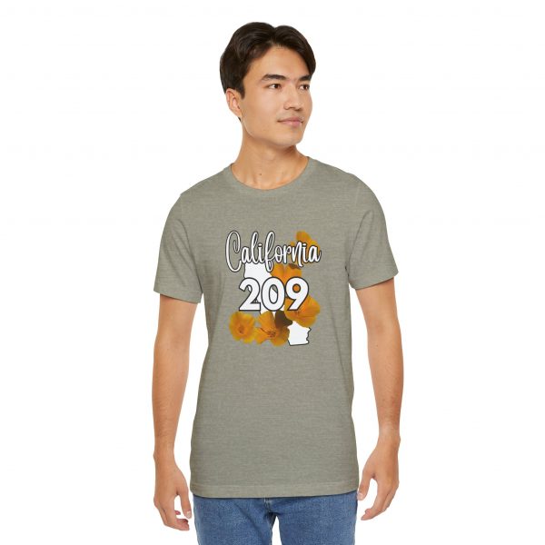 California State Flower the California Poppy  209 Area Code by State of Mine Tee, Unisex Jersey Short Sleeve Shirt, Perfect for Gifts, Travel, and Casual Wear, Ideal for Summer, Birthdays, and [...] - Image 14