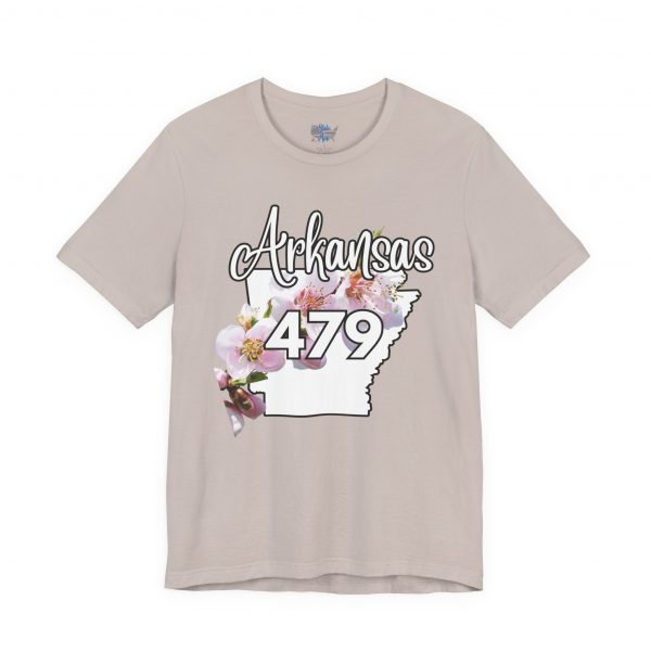 Arkansas State Flower The Apple Blossom 479 Area Code by State of Mine. Unisex Jersey Short Sleeve Tee - Cozy Everyday Wear, Casual Style, Summer Essentials, Gift for Friends, Graphic Tee - Image 30