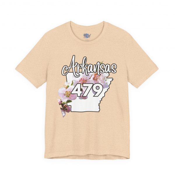 Arkansas State Flower The Apple Blossom 479 Area Code by State of Mine. Unisex Jersey Short Sleeve Tee - Cozy Everyday Wear, Casual Style, Summer Essentials, Gift for Friends, Graphic Tee - Image 22