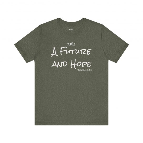 A Future and Hope by Subtle Merch--Unisex Dark Colored Heavy Cotton T-Shirt, Faith-Based and Inspirational, Jeremiah 29:11 - Image 17