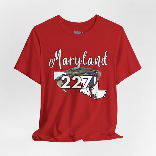 Maryland Blue Crabs 227 Area Code by State of Mine Short Sleeve Tee, Unisex Summer Shirt, State Pride Tee, Beach T-Shirt, Gift for Marylanders - Image 5