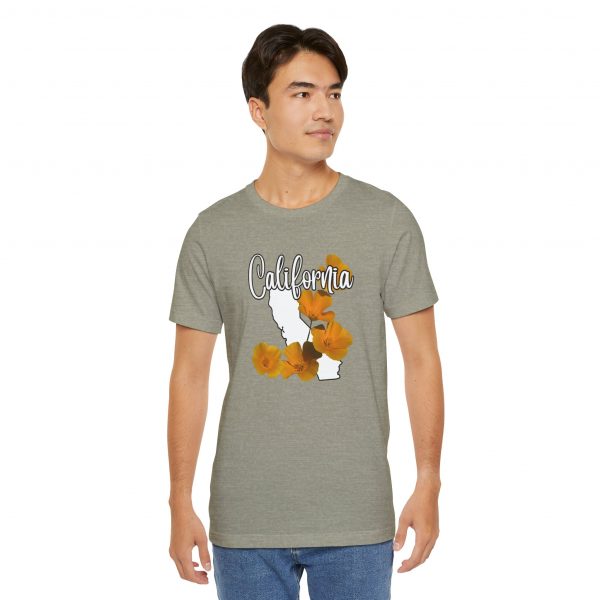 California State Flower the California Poppy by State of Mine Tee, Unisex Jersey Short Sleeve Shirt, Perfect for Gifts, Travel, and Casual Wear, Ideal for Summer, Birthdays, and [...] - Image 14