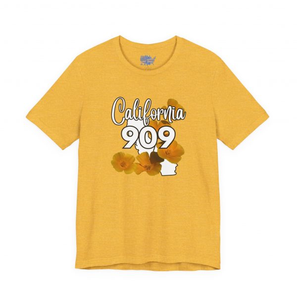 California State Flower the California Poppy 909 Area Code by State of Mine Tee, Unisex Jersey Short Sleeve Shirt, Perfect for Gifts, Travel, and Casual Wear, Ideal for Summer, Birthdays, and [...] - Image 29