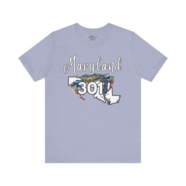 Maryland Crabs 301 Area Code by State of Mine Short Sleeve Tee, Unisex Summer Shirt, State Pride Tee, Beach T-Shirt, Gift for Marylanders - Image 37