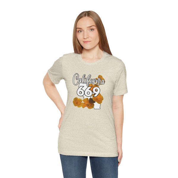 California State Flower the California Poppy 669 Area Code by State of Mine Tee, Unisex Jersey Short Sleeve Shirt, Perfect for Gifts, Travel, and Casual Wear, Ideal for Summer, Birthdays, and [...] - Image 12