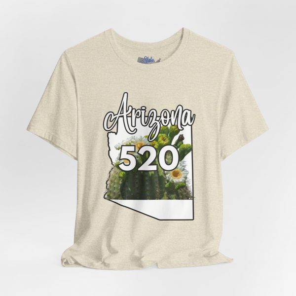 Arizona State Flower the Saguaro Blossom Area Code 520 by State of Mine  Tee, Unisex Jersey Short Sleeve Shirt, Perfect for Gifts, Travel, and Casual Wear, Ideal for Summer, Birthdays, and [...] - Image 11