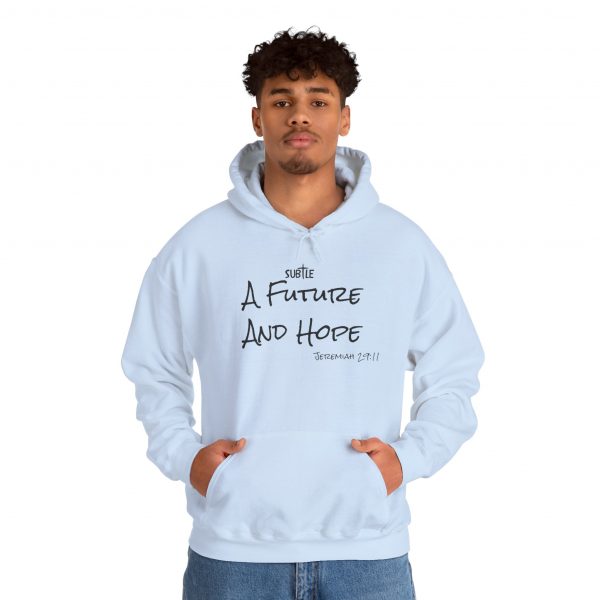 A Future and Hope by Subtle--Unisex Hoodie, Cozy Sweatshirt, Faith-Based Inspirational Apparel,  Jeremiah 23:11 - Image 8