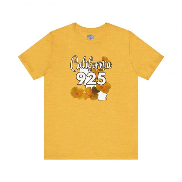 California State Flower the California Poppy 925 Area Code by State of Mine Tee, Unisex Jersey Short Sleeve Shirt, Perfect for Gifts, Travel, and Casual Wear, Ideal for Summer, Birthdays, and [...] - Image 27