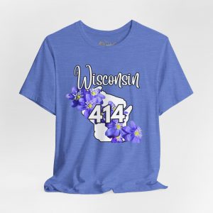 Wisconsin State Flower the Blue Violet by State of Mine Area Code 414 Tee, Unisex Jersey Short Sleeve Shirt, Perfect for Gifts, Travel, and Casual Wear, Ideal for Summer, Birthdays, and [...]