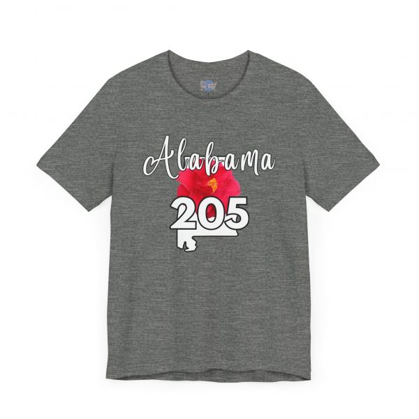 Alabama State Flower the Camellia 205 Area Code Tee by State of Mine, Casual Summer Wear, State Pride T-Shirt, Travel Souvenir, Gift for Him/Her, Festival Outfit, Outdoor Activities - Image 8