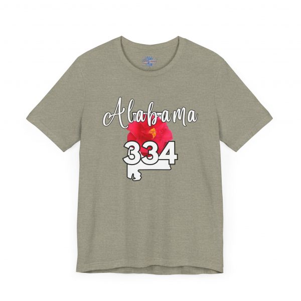 Alabama State Flower the Camellia 334 Area Code Tee by Simply Stated, Casual Summer Wear, State Pride T-Shirt, Travel Souvenir, Gift for Him/Her, Festival Outfit, Outdoor Activities - Image 21