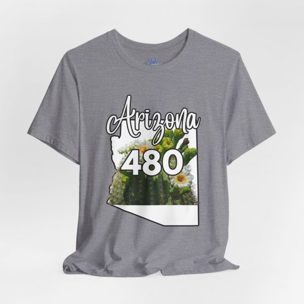 Arizona State Flower the Saguaro Blossom Area Code 480 by State of Mine  Tee, Unisex Jersey Short Sleeve Shirt, Perfect for Gifts, Travel, and Casual Wear, Ideal for Summer, Birthdays, and [...] - Image 21