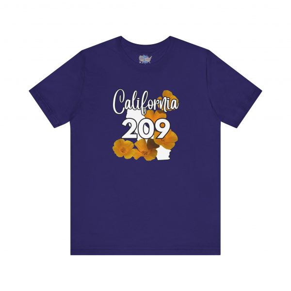 California State Flower the California Poppy  209 Area Code by State of Mine Tee, Unisex Jersey Short Sleeve Shirt, Perfect for Gifts, Travel, and Casual Wear, Ideal for Summer, Birthdays, and [...] - Image 19