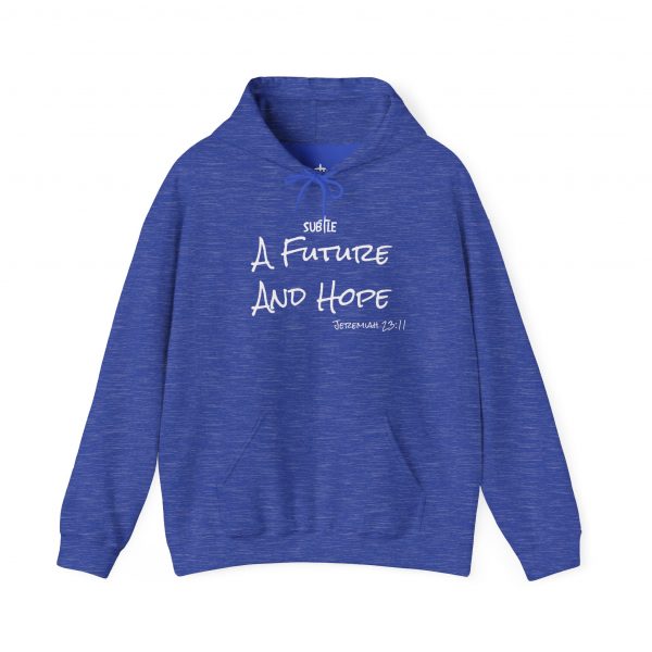 A Future and Hope by Subtle--Unisex Dark Colored Hoodie, Cozy Sweatshirt, Faith-Based Inspirational Apparel, Jeremiah 23:11 - Image 33