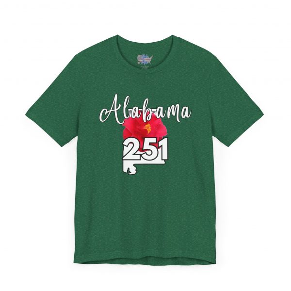 Alabama State Flower the Camellia 251 Area Code Tee by State of Mine, Casual Summer Wear, State Pride T-Shirt, Travel Souvenir, Gift for Him/Her, Festival Outfit, Outdoor Activities - Image 41